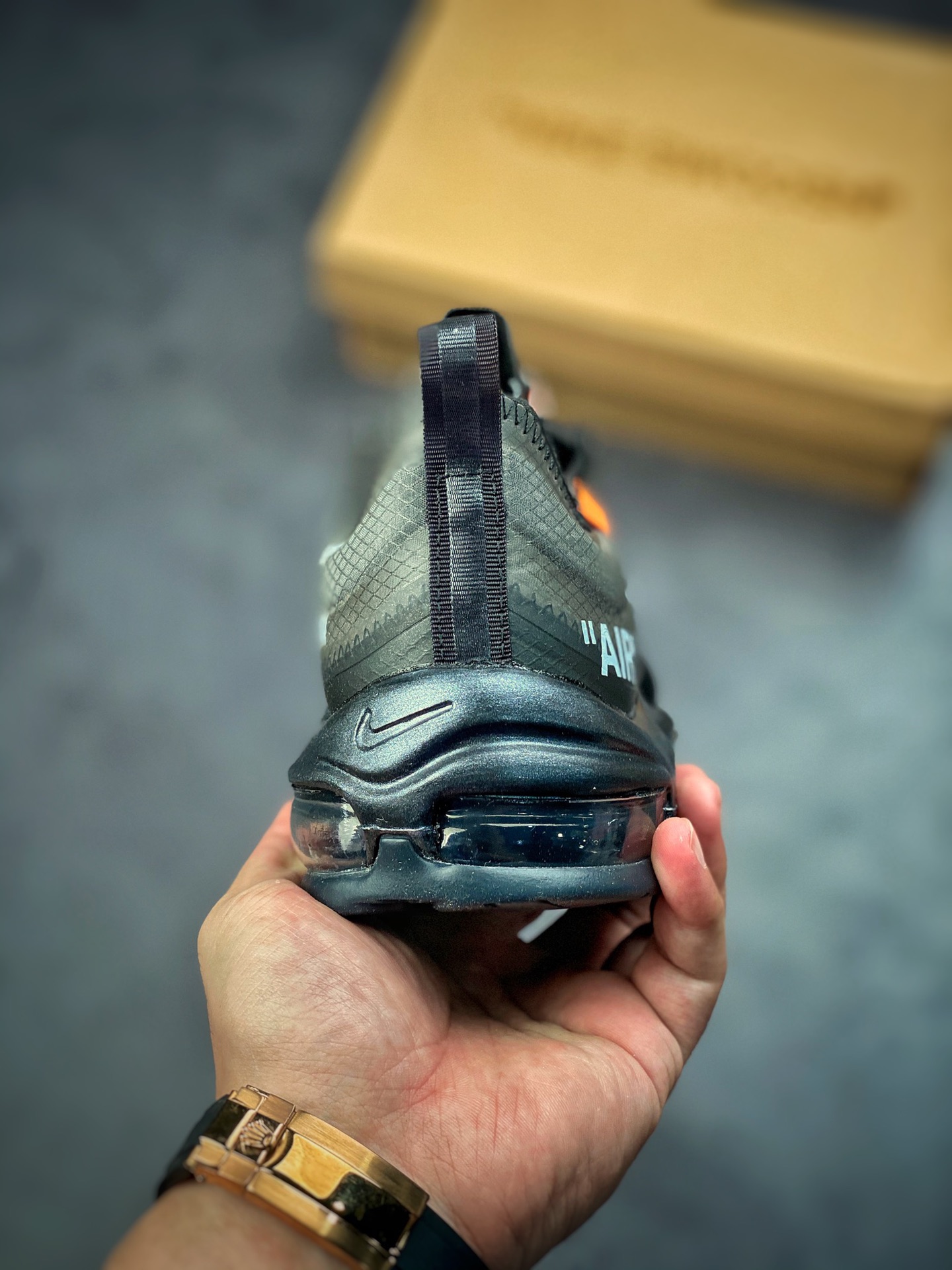 260 Off-White X Nike Air Max 97 OG OW 子弹限量联跑步鞋  AJ4585-001