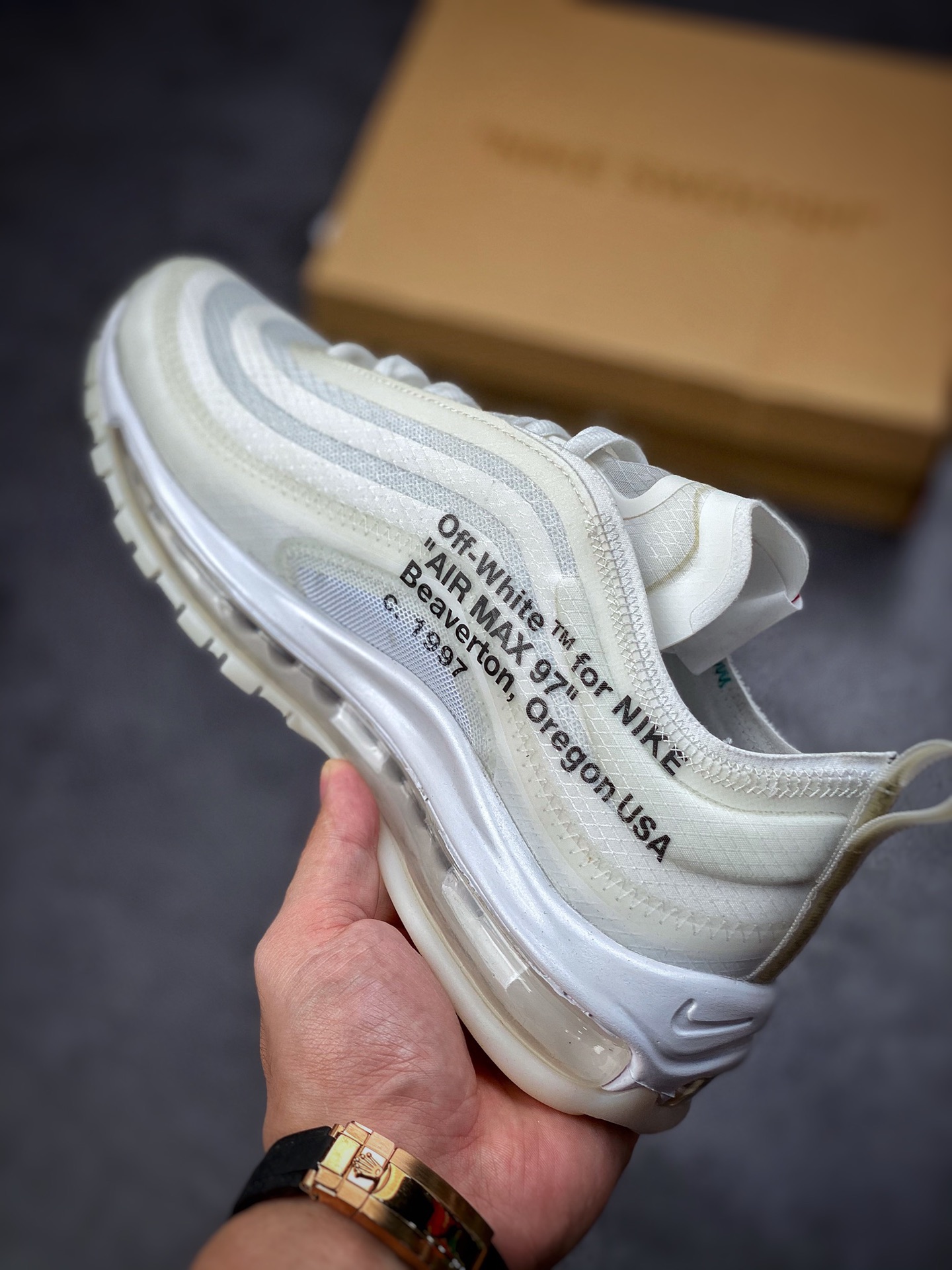 260 Off-White X Nike Air Max 97 OG OW 子弹限量联名系列AJ4585-100