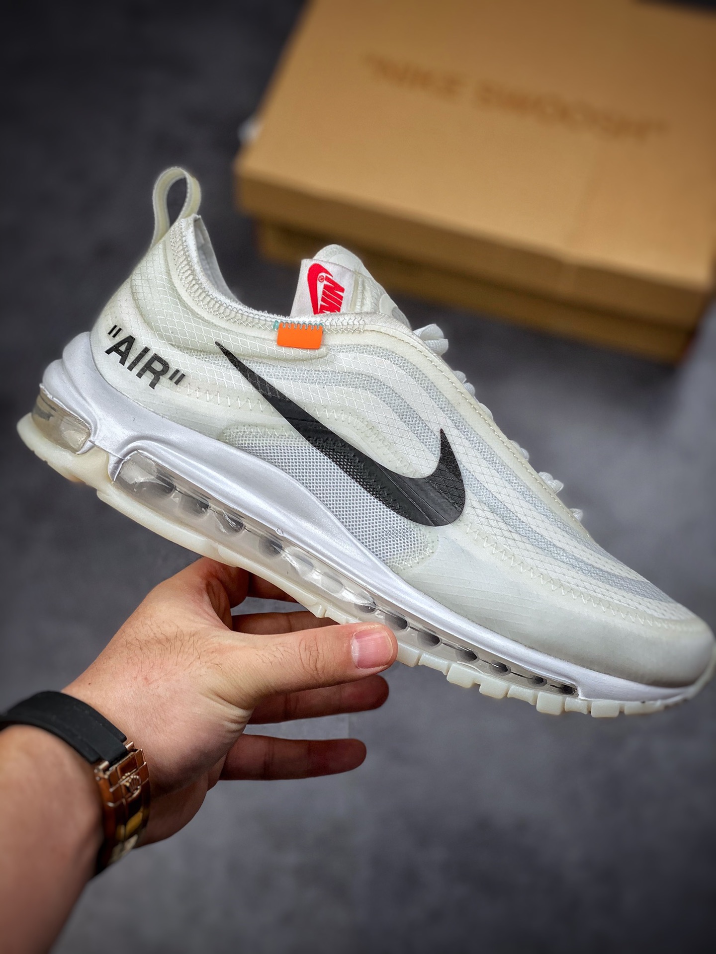 260 Off-White X Nike Air Max 97 OG OW 子弹限量联名系列AJ4585-100