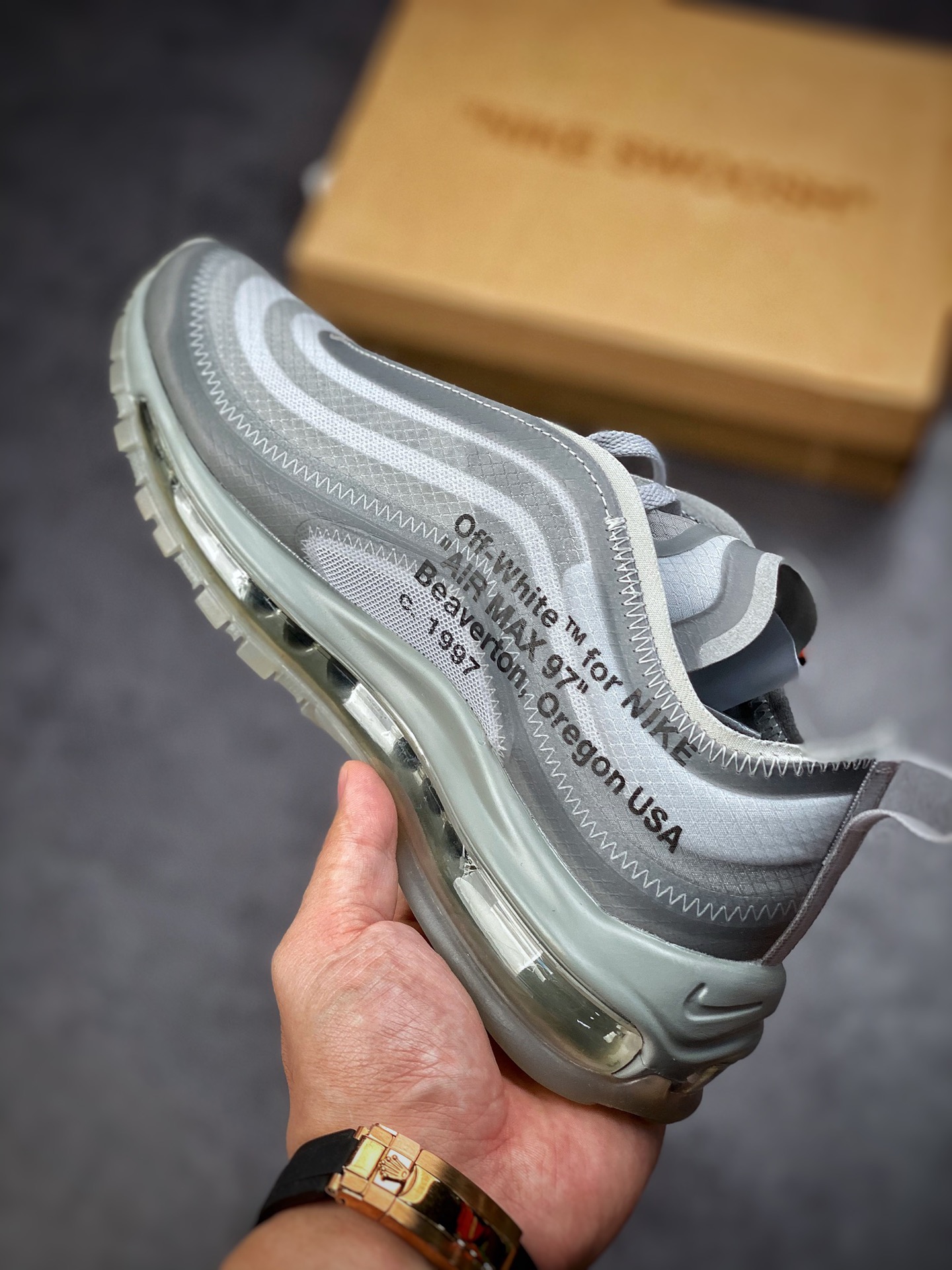 260 Off-White X Nike Air Max 97 OG OW 子弹限量联名系列 AJ4585-101