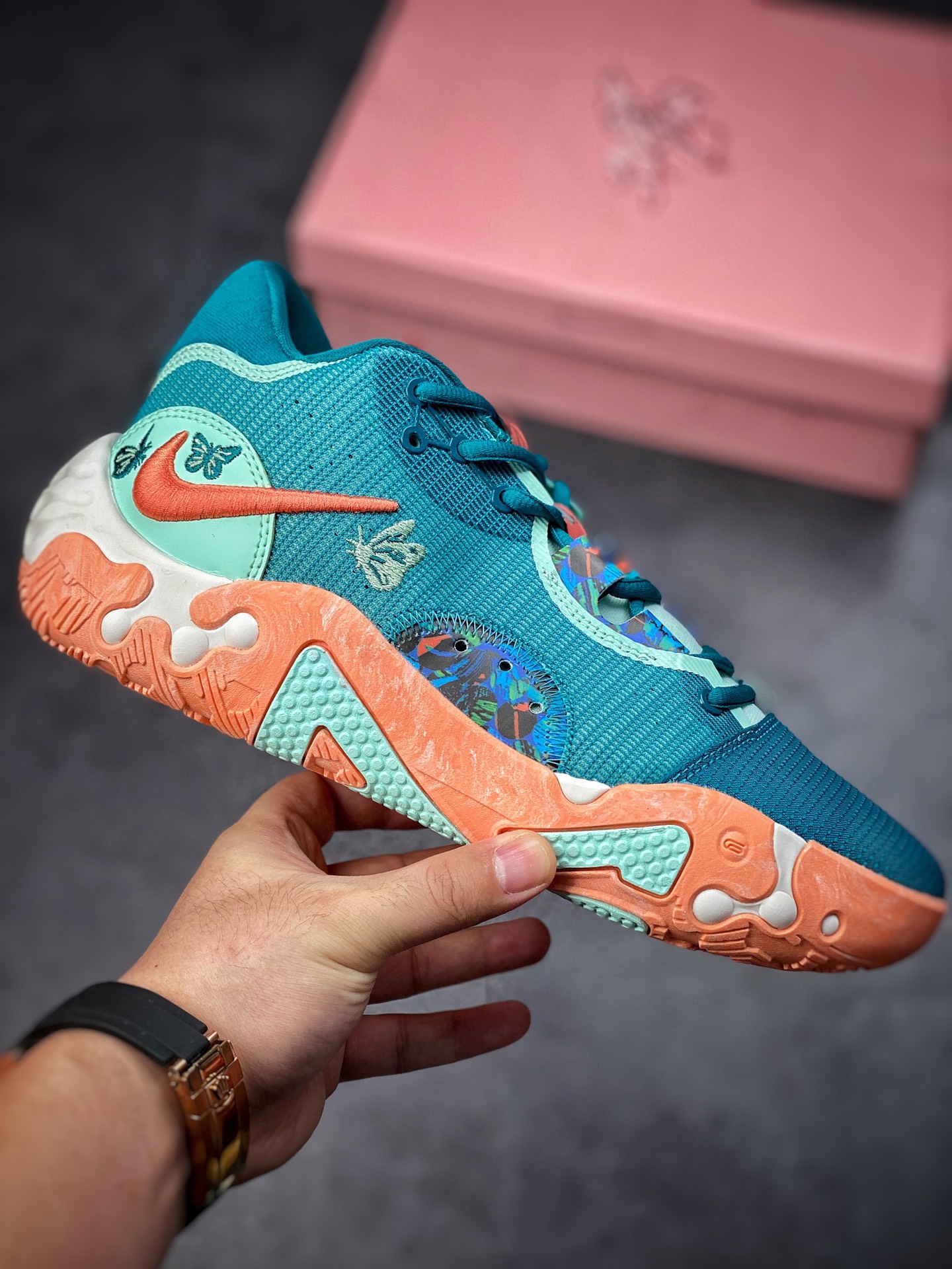 220 Nike PG 6 EP 保罗乔治 绿橙情人节 六代篮球战靴 DH8445-900