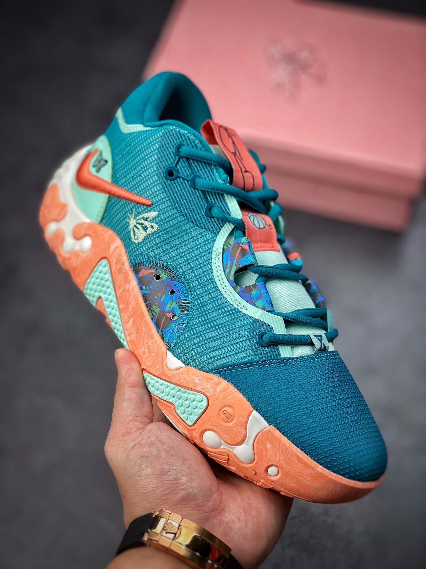 220 Nike PG 6 EP 保罗乔治 绿橙情人节 六代篮球战靴 DH8445-900