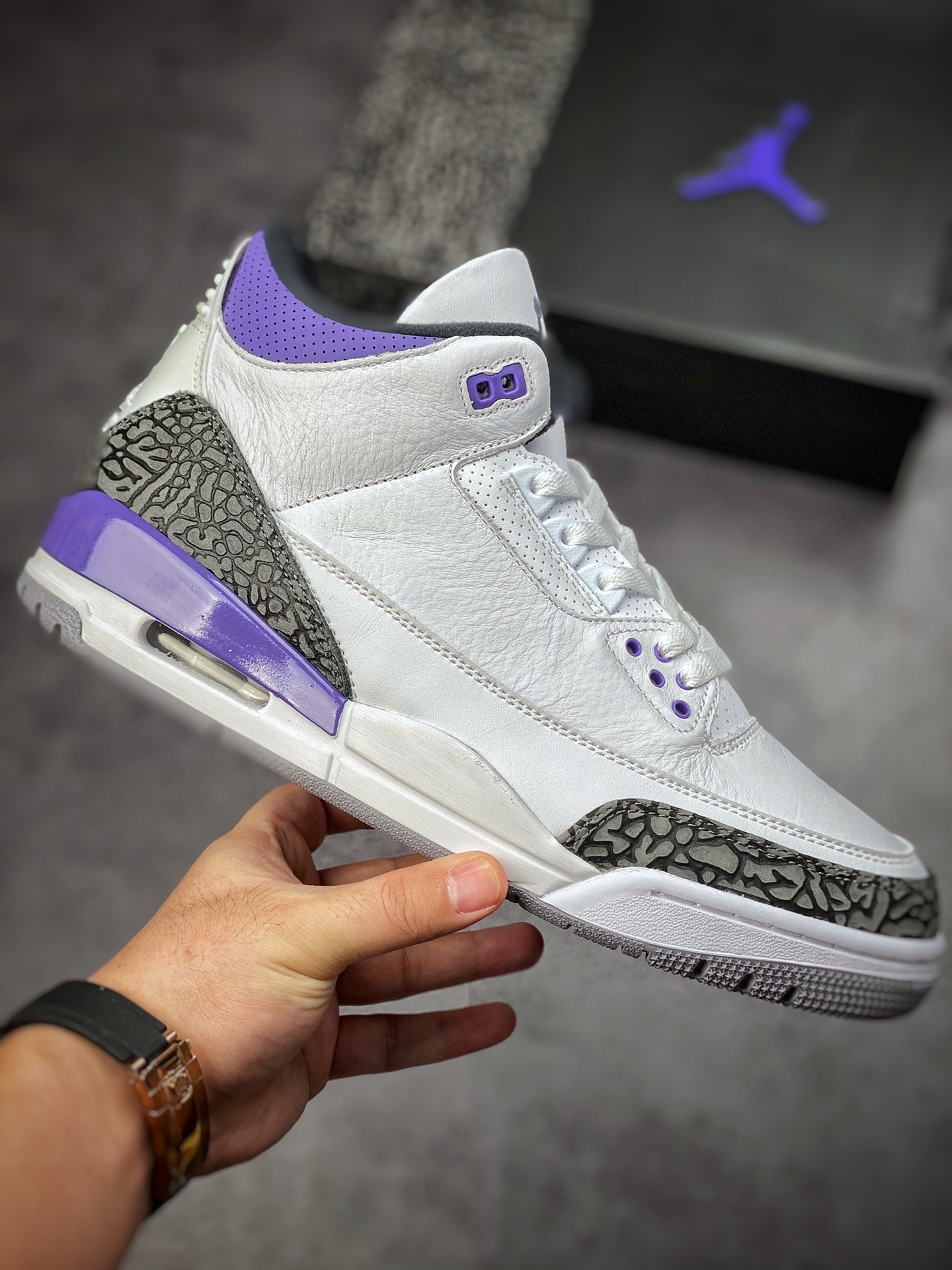 380 乔丹3代 AJ3 Air jordan 3 Retro  ”Pine Green” 恶人紫 CT8532-105
