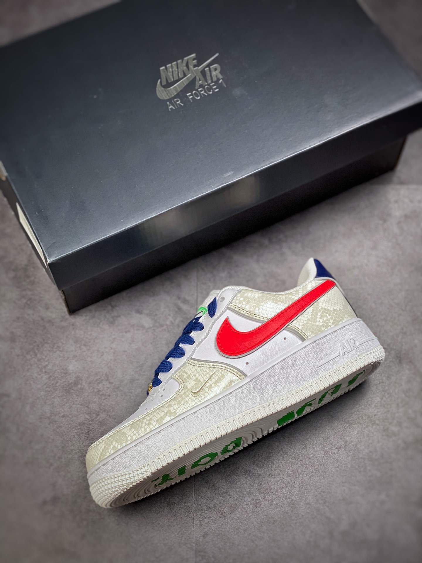 220 Nike Air Force 1 Low 07 ”Just Do It” 蛇皮纹  DV1493-161