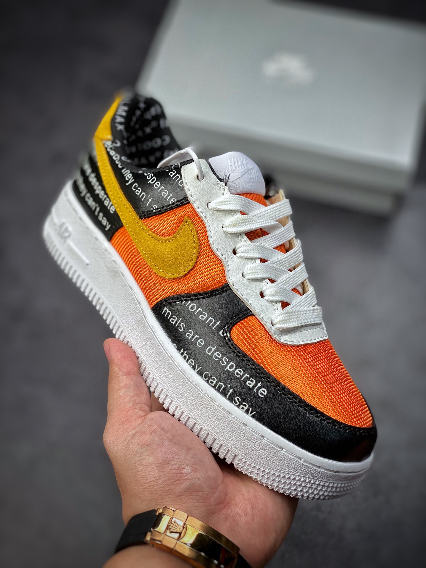 200 Nike Air Force 1 Low 07 黑黄报纸 315122-012