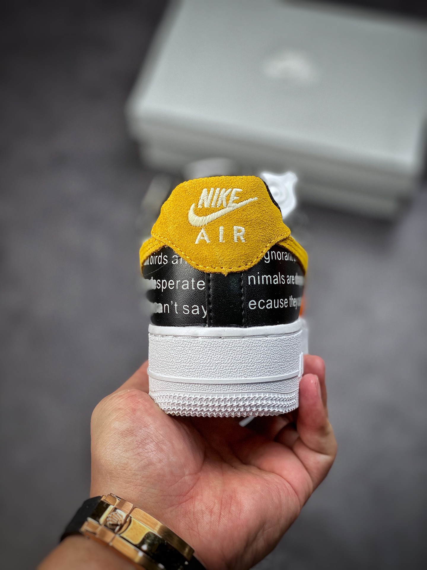 200 Nike Air Force 1 Low 07 黑黄报纸 315122-012