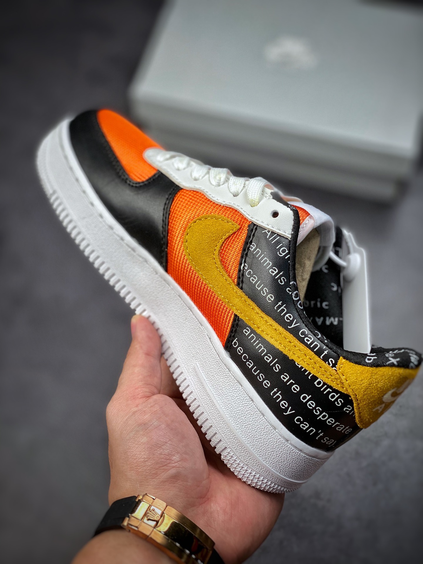 200 Nike Air Force 1 Low 07 黑黄报纸 315122-012