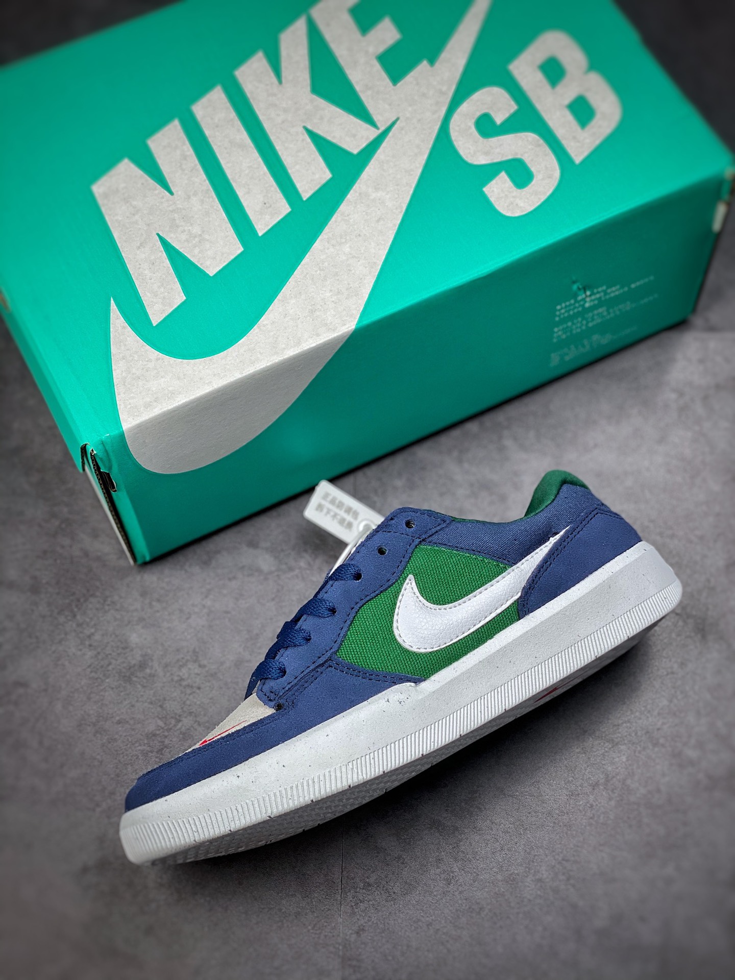 Nike SB Force 58 green and blue retro casual men's and women's board shoes CZ2959-402