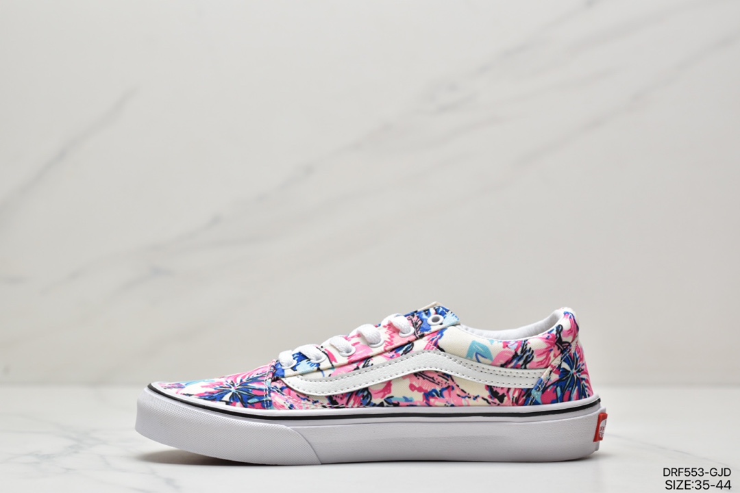 115 万斯Vans Old Skool Tapered 黑白低帮男女休闲板鞋