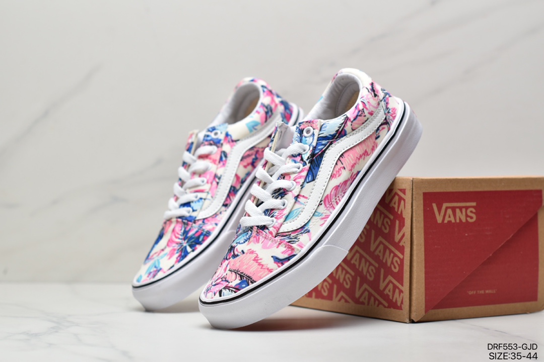 115 万斯Vans Old Skool Tapered 黑白低帮男女休闲板鞋