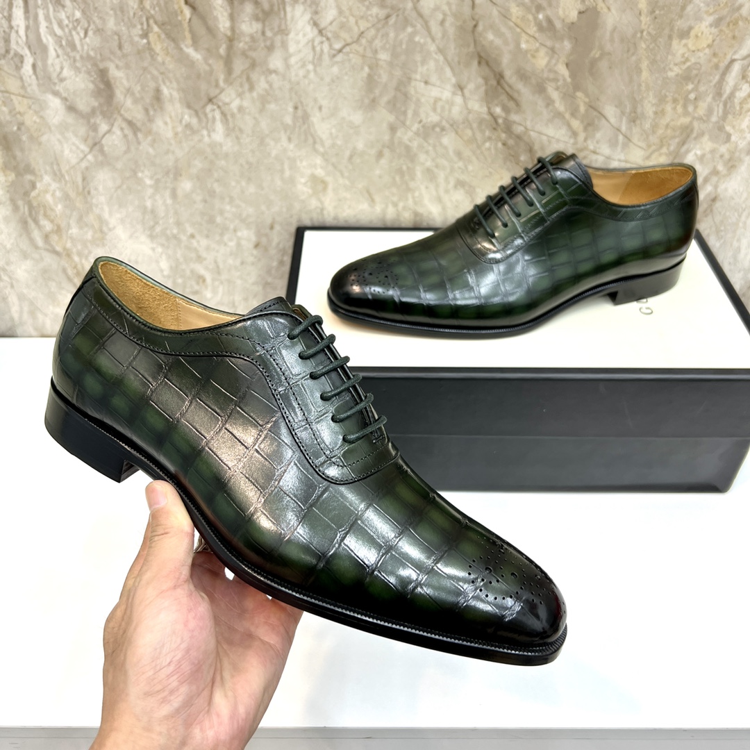 Gucci Men's Dress Shoes - Genuine Leather Oxford Shoes - Formal & Casual 7 i1654794009 365 5
