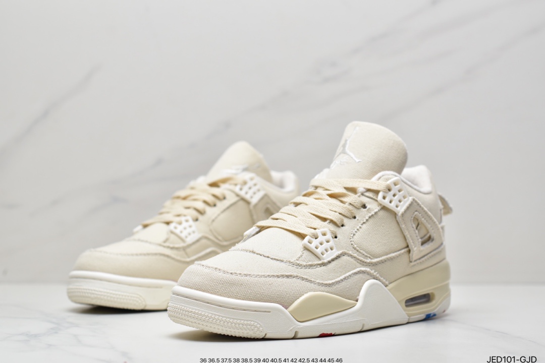 150 Air Jordan4 Retro"Canvas"米白帆布DQ4909-100