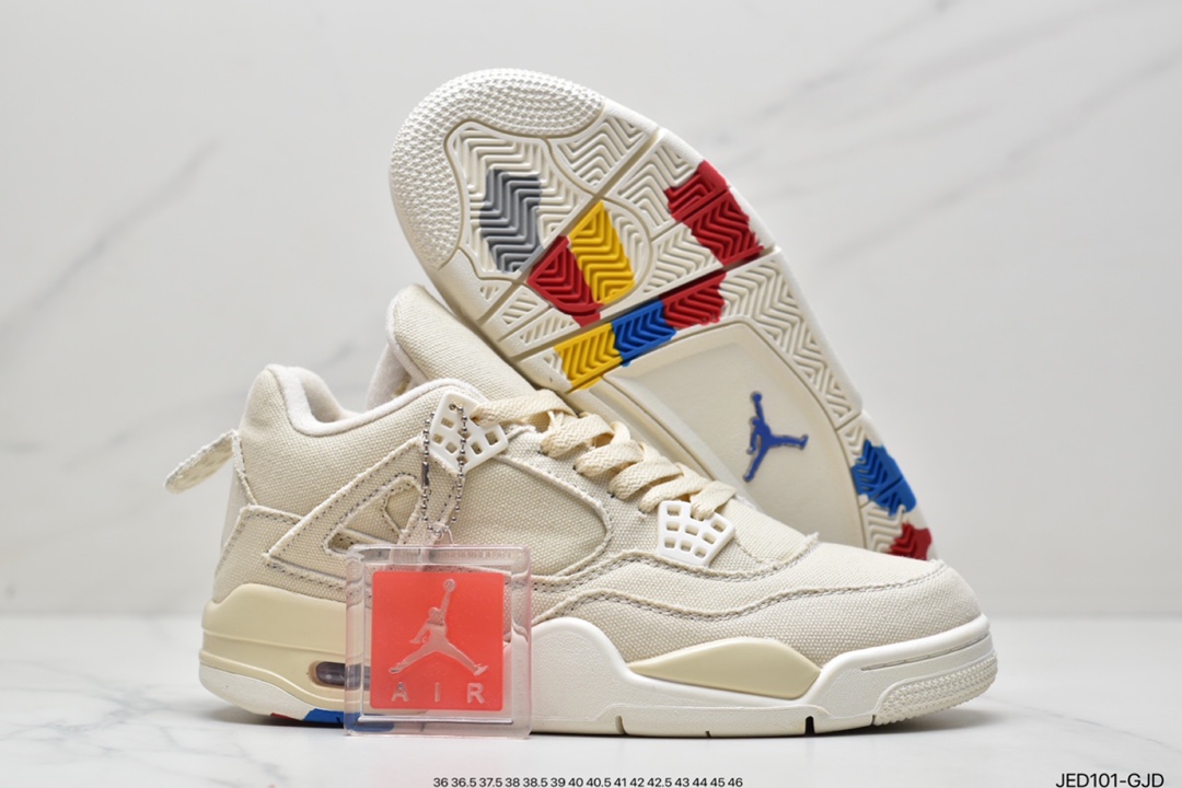 150 Air Jordan4 Retro"Canvas"米白帆布DQ4909-100