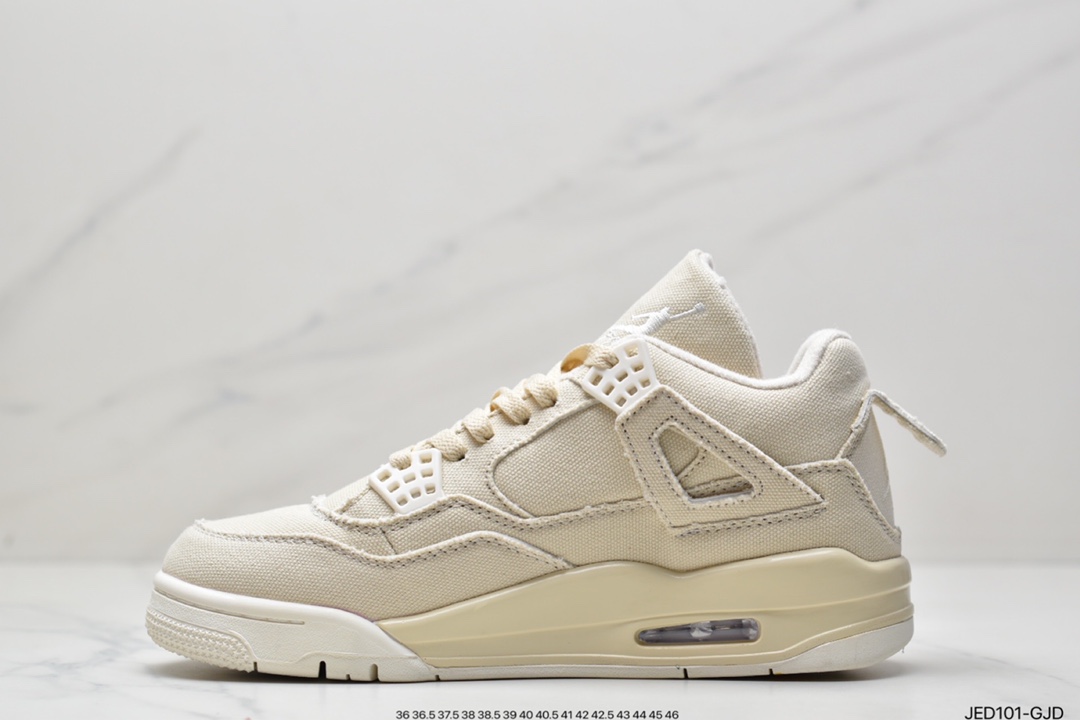 150 Air Jordan4 Retro"Canvas"米白帆布DQ4909-100