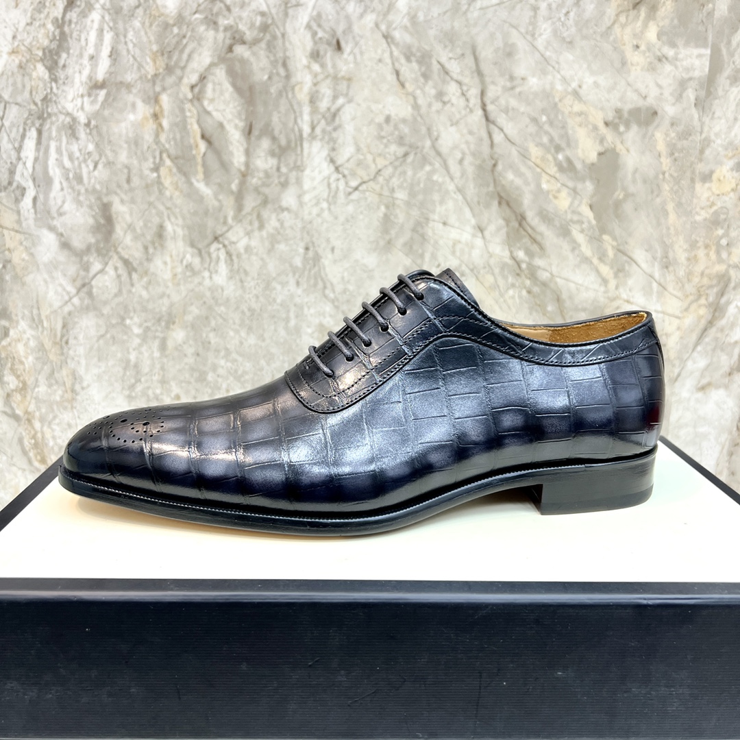 Gucci Men's Black Leather Oxford Dress Shoes 5 i1654794300 1437 3