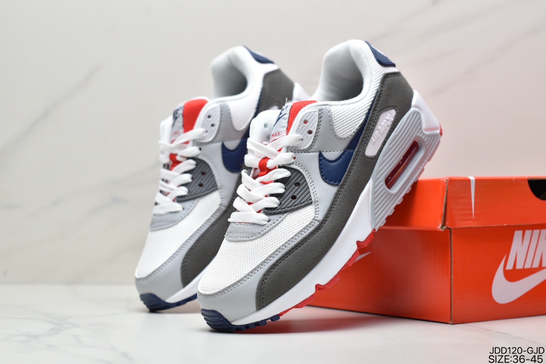 120 耐克NIKE AIR MAX90 FlyEase MAX90经典款复古缓震气垫跑步鞋 DA5562