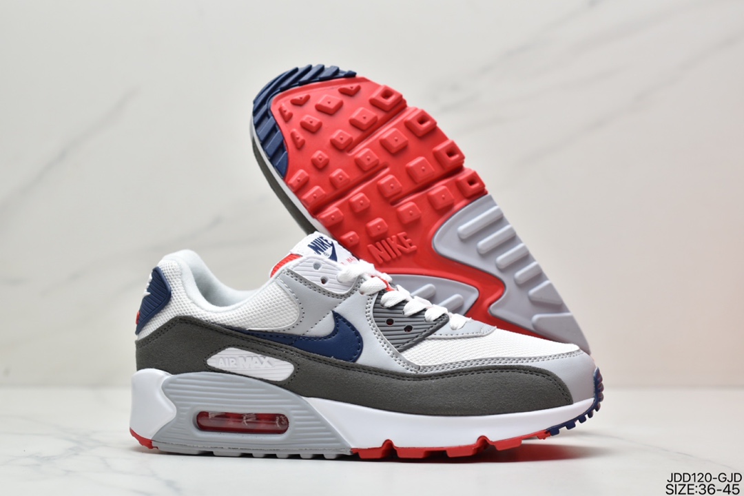 120 耐克NIKE AIR MAX90 FlyEase MAX90经典款复古缓震气垫跑步鞋 DA5562