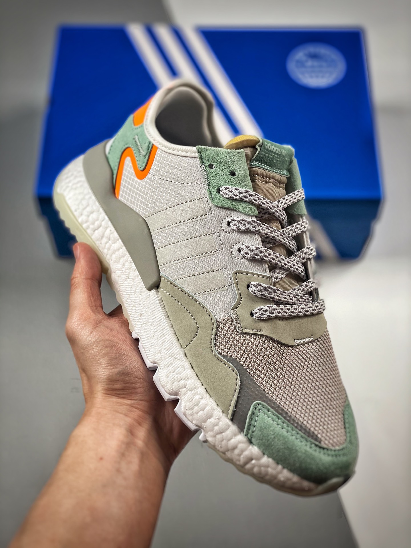-2 Adidas/Adidas Nite Jogger Trébol Corredor Nocturno Zapatillas Retro de materiales originales, suela original, molde …