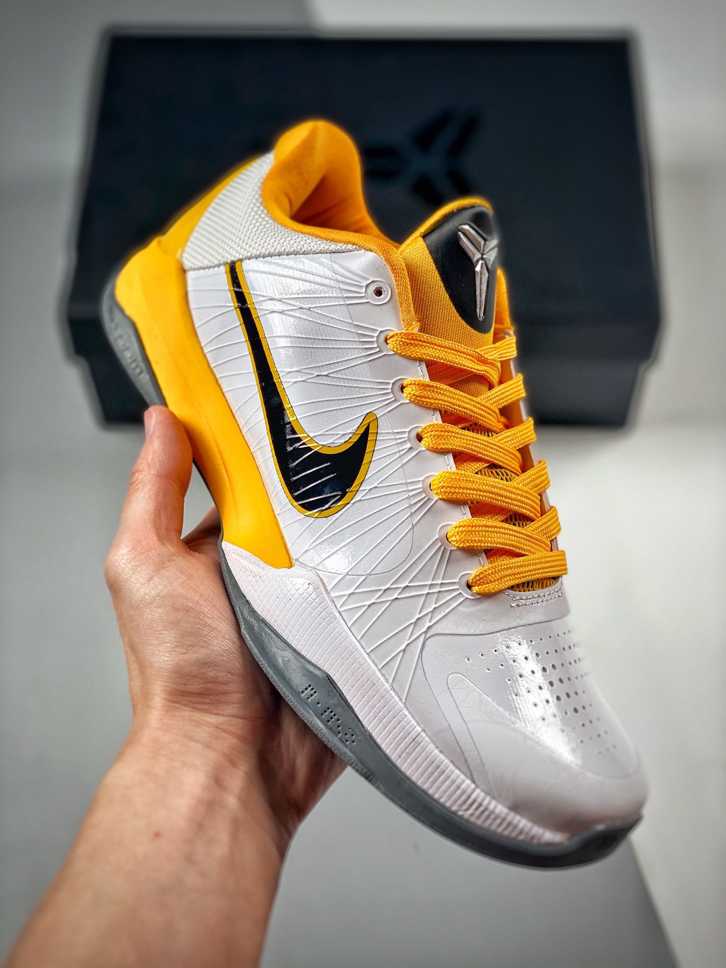 -4 Nike/NIKE zapatillas de baloncesto Nike Kobe 5, color local de los Lakers, Kobe 5 Protro "Chaos", la zona …