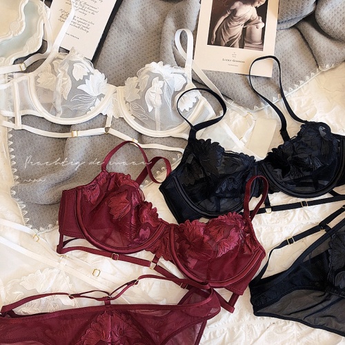 Floral Embroidered Lingerie Set - Comfortable & Stylish Women's Underwear 1 Floral Embroidered Lingerie Set - Comfortable & Stylish Women's Underwear