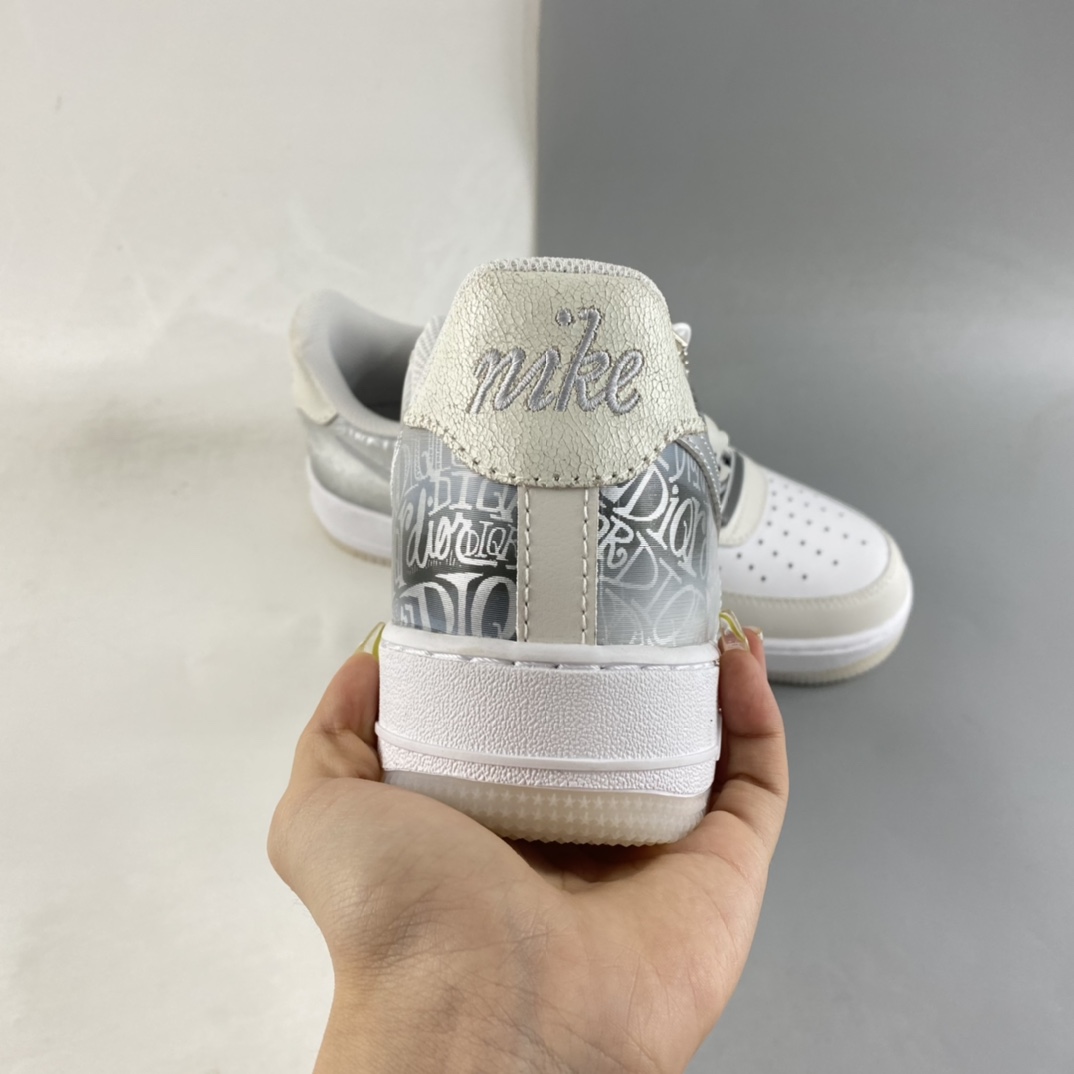 P240  Nike Air Force 1’07 ESS 太空3D银色 空军一号低帮休闲板鞋 DA8302-333