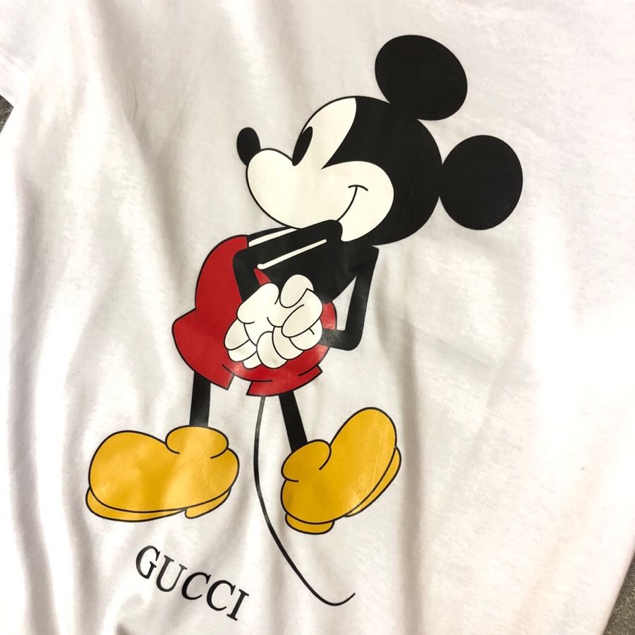 情侣款穿220斤码数M-4XL古奇Gucci*原单品质衣服请认准洗水唛️澳洲新丝光棉️最新款男装短袖T恤