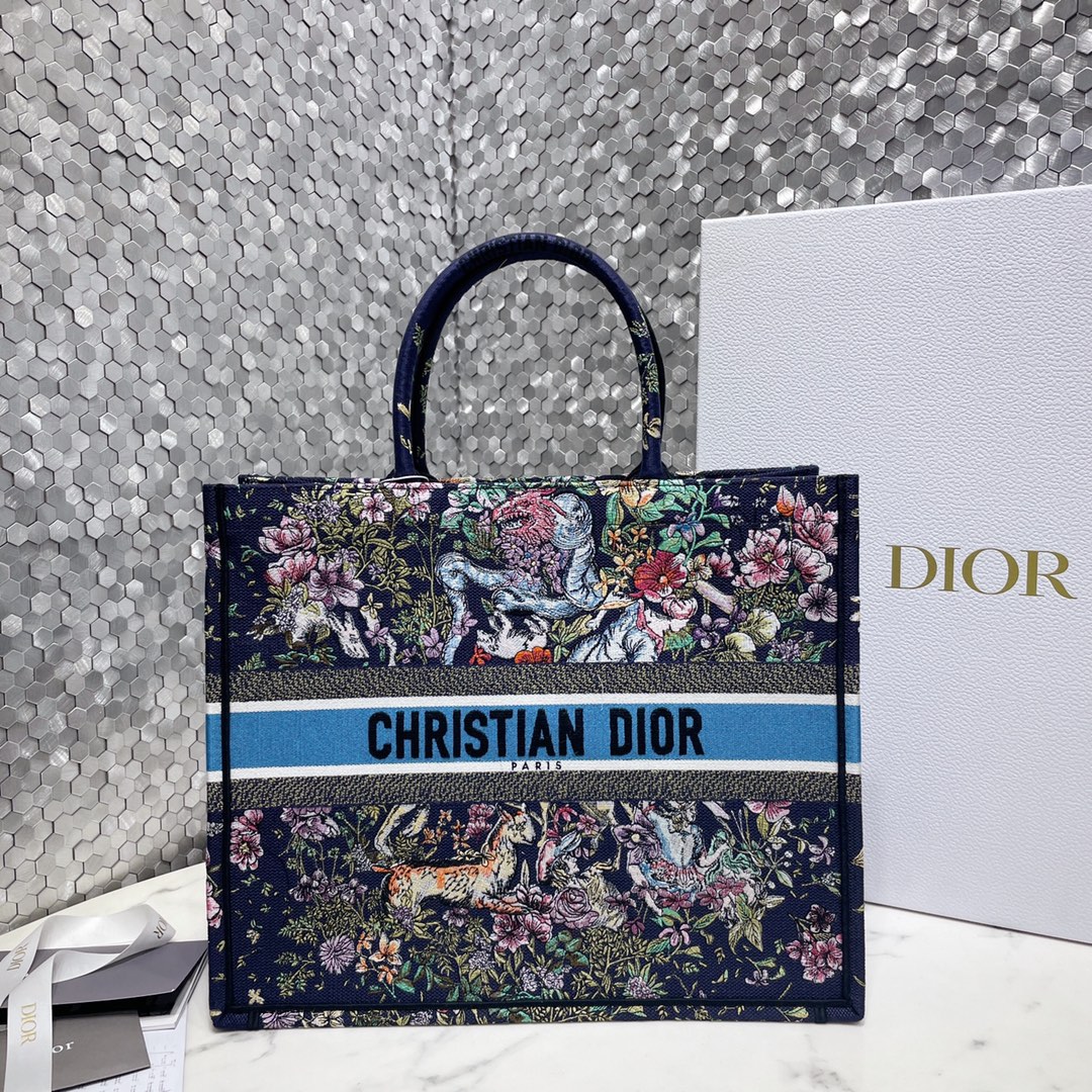 Fake
 Dior Book Tote Handbags Tote Bags Embroidery