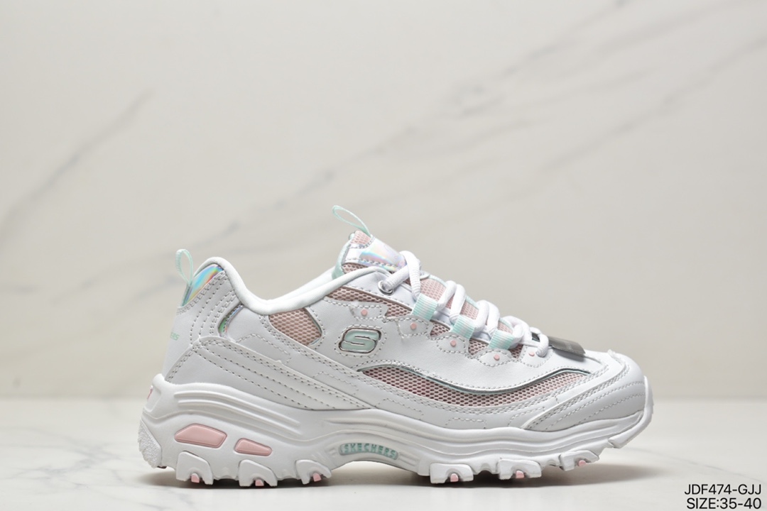 125 Skechers D”lites 1.0精英一代系列舒适熊猫老爹风厚底休闲运动复古慢跑鞋