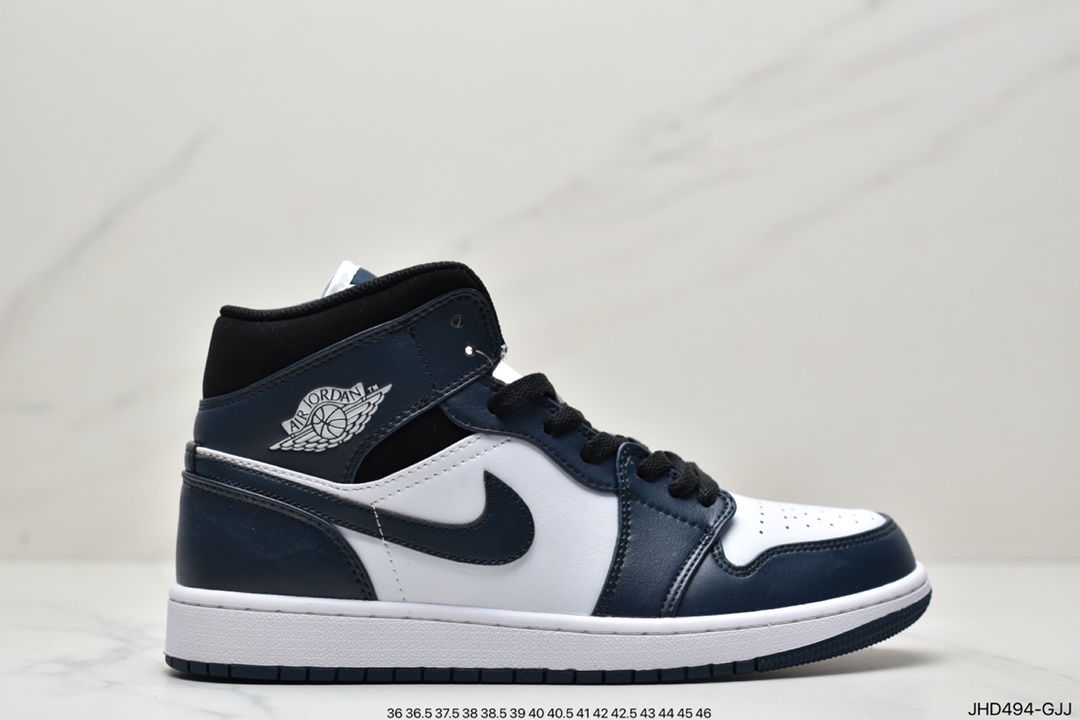 190 Air Jordan 1 Mid 乔一中邦 当前市场最优版本 DH6933-100