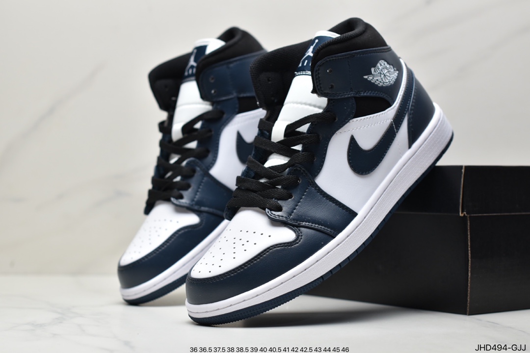 190 Air Jordan 1 Mid 乔一中邦 当前市场最优版本 DH6933-100