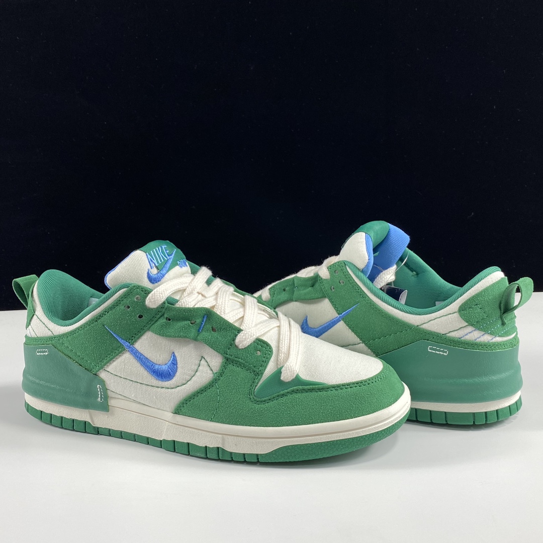 Dunk白绿孔雀石尺码36-47.5总裁L出品-DunkLowDisrupt2“Malachite”白绿