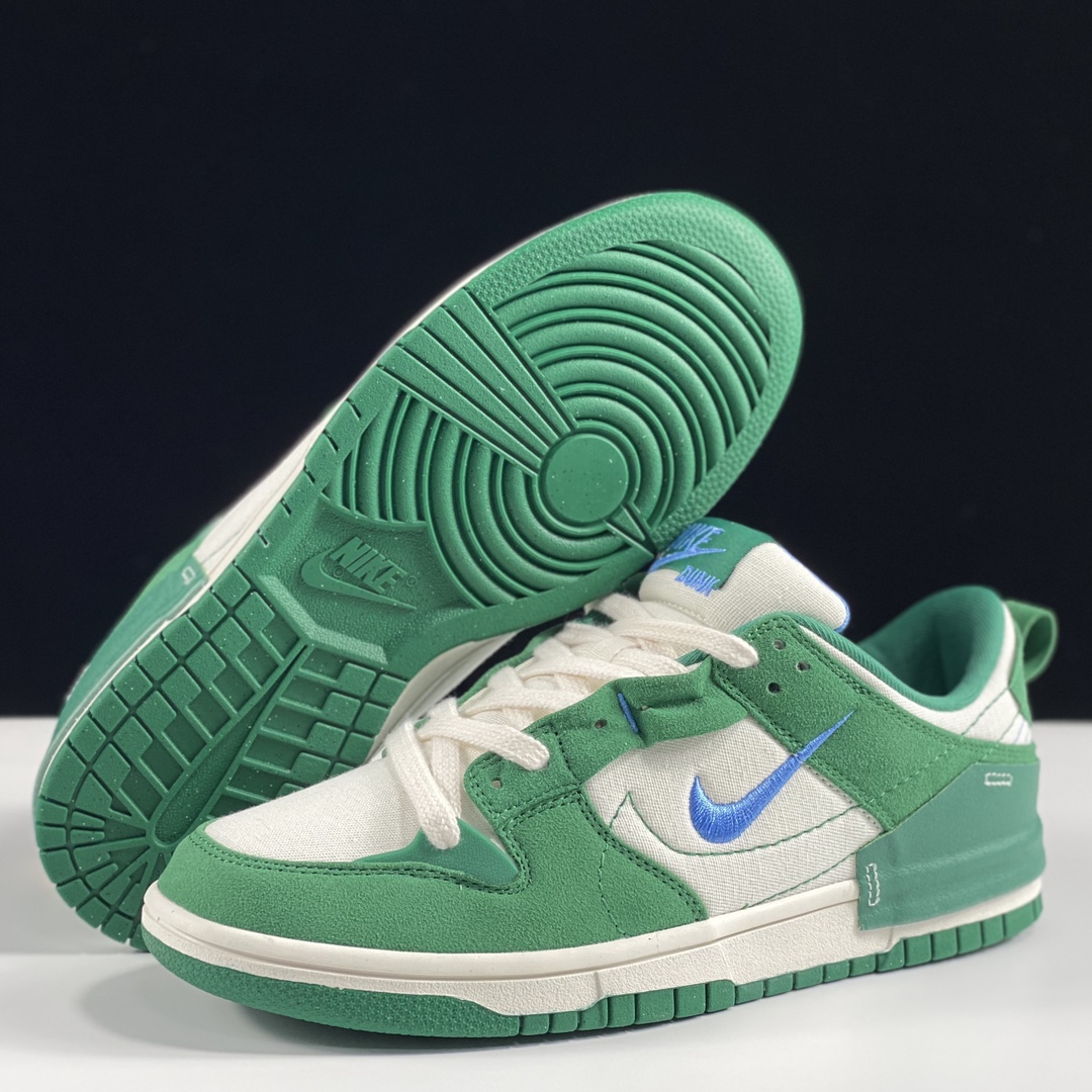 Dunk白绿孔雀石尺码36-47.5总裁L出品-DunkLowDisrupt2“Malachite”白绿