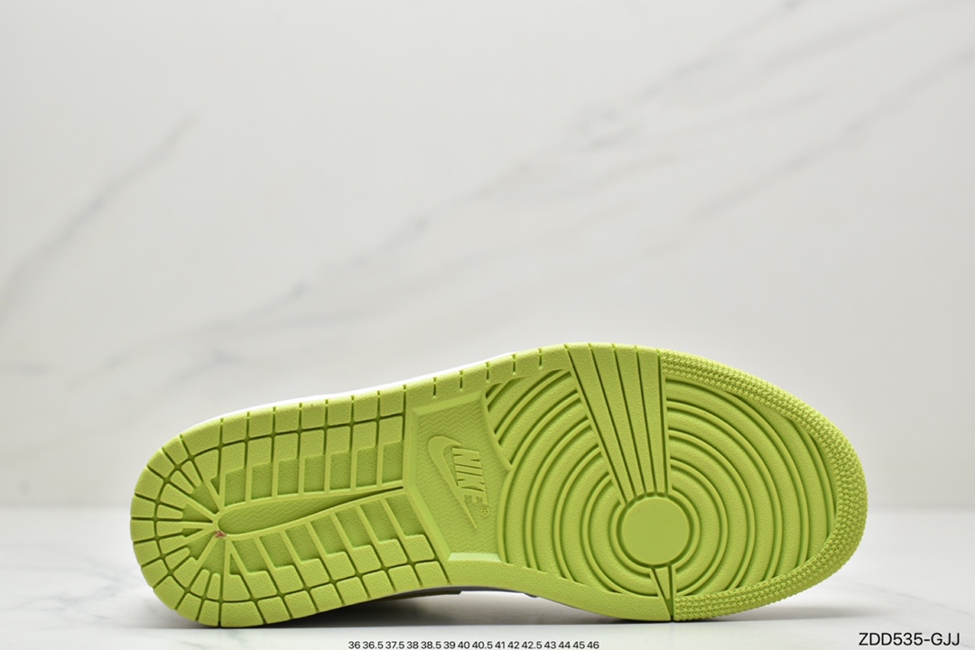230 Air Jordan 1 Mid White Lime 白绿货号BQ6472-131
