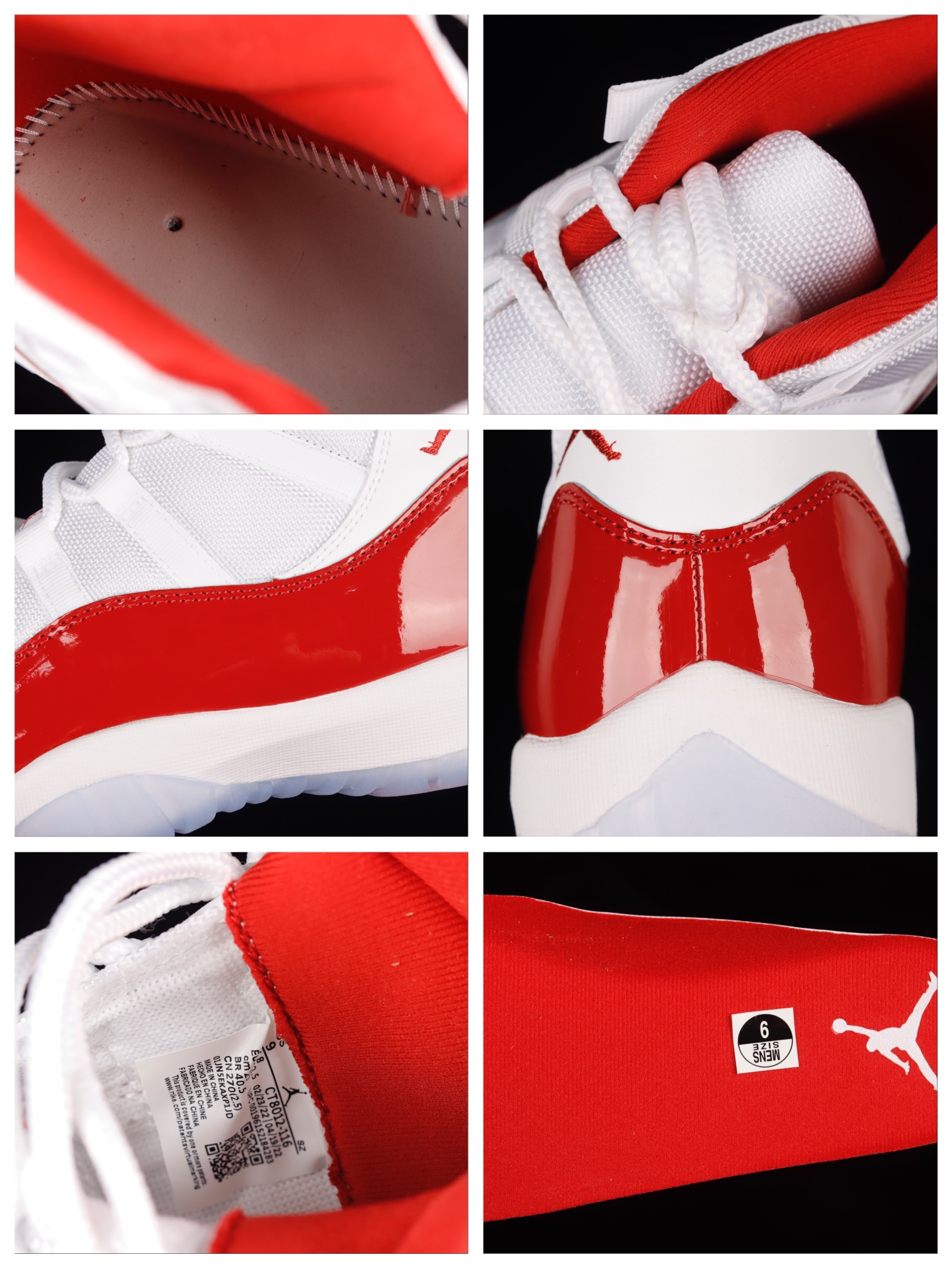 乔丹airjordan11cherryaj11乔11樱桃红复古高帮篮球鞋ct8012116