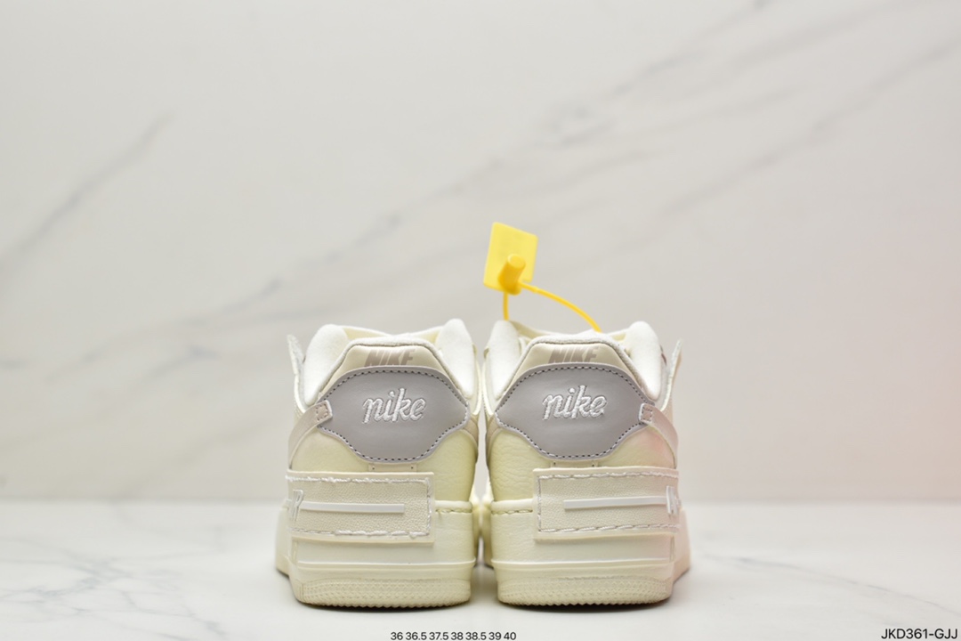 160 Air Force 1 Shadow 白蓝粉轻量增高低帮百搭板鞋”拼接马卡龙”