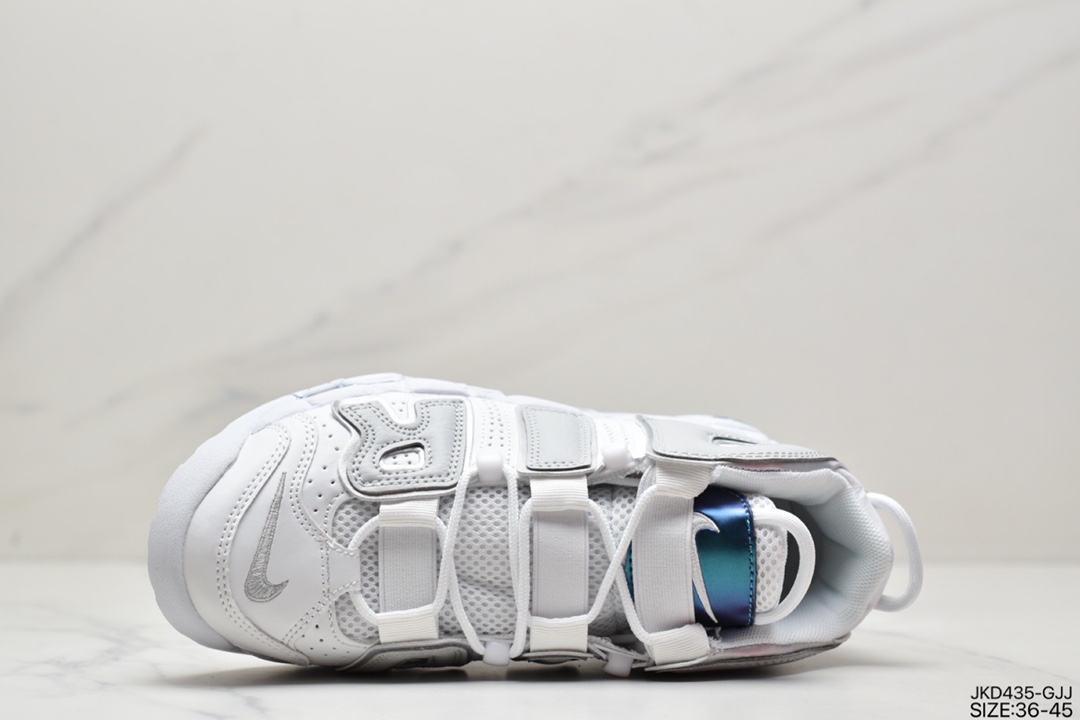 160 耐克Nike WMNS Air More Uptempo GS”Barely Green0”皮蓬初代系列经典