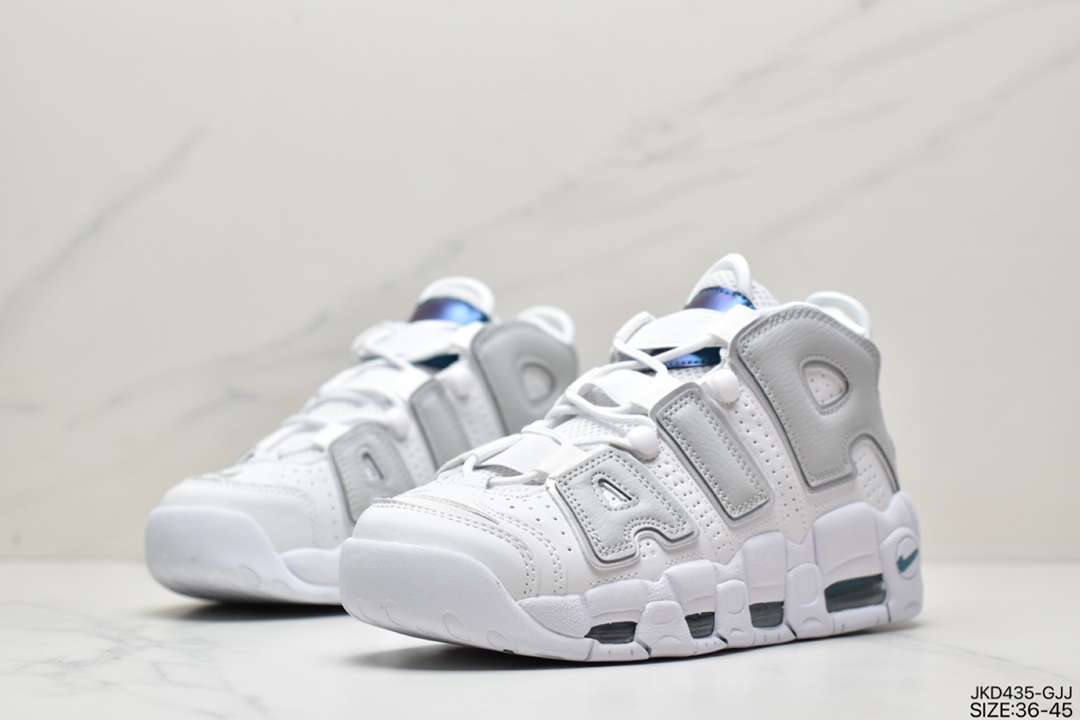 160 耐克Nike WMNS Air More Uptempo GS”Barely Green0”皮蓬初代系列经典