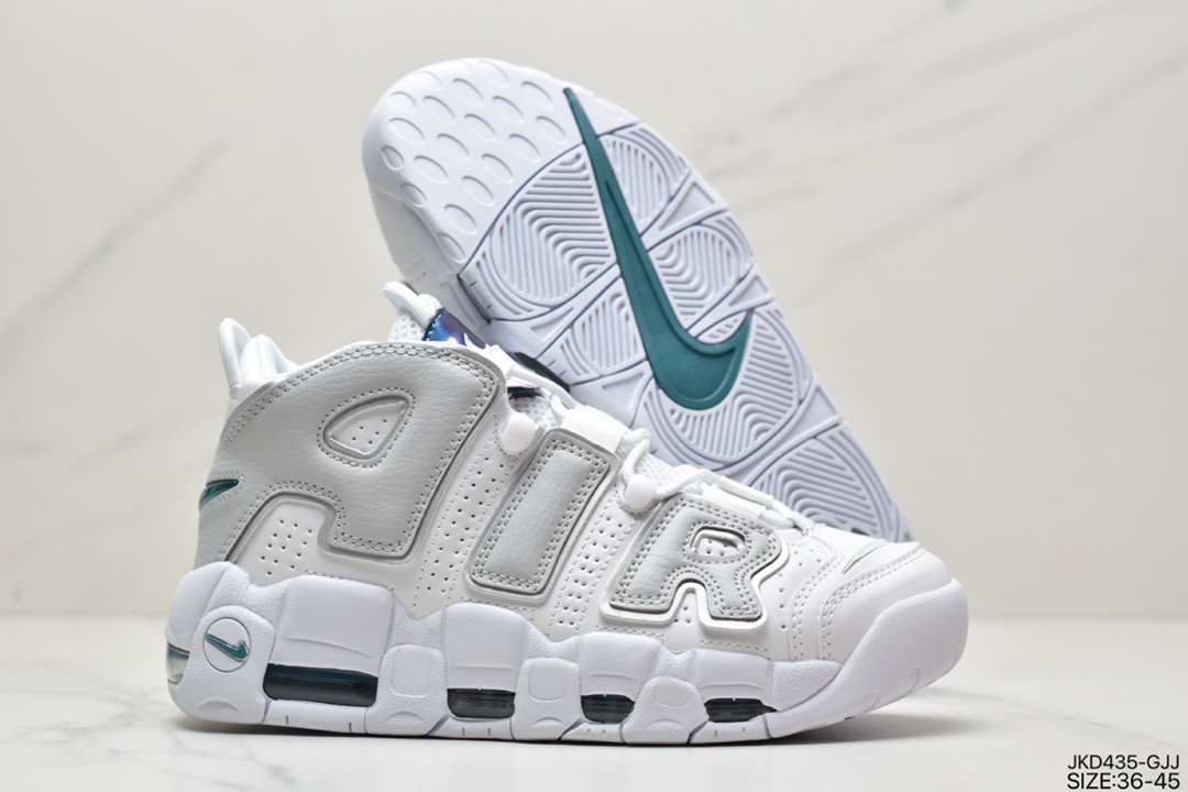 160 耐克Nike WMNS Air More Uptempo GS”Barely Green0”皮蓬初代系列经典