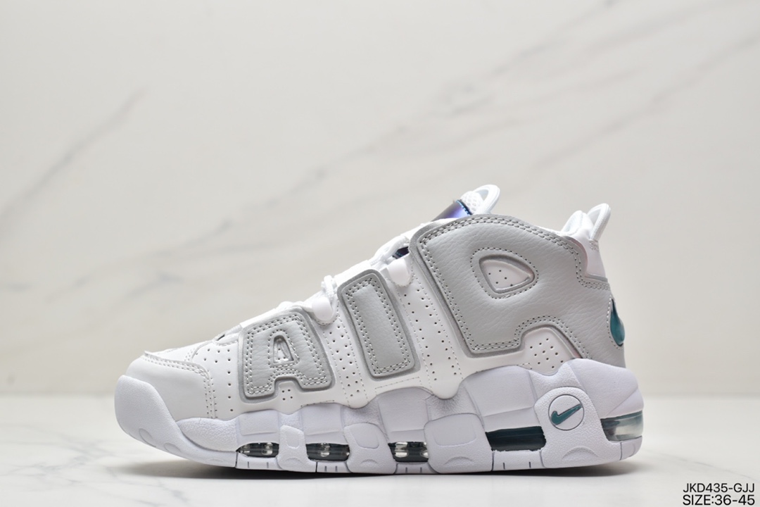 160 耐克Nike WMNS Air More Uptempo GS”Barely Green0”皮蓬初代系列经典