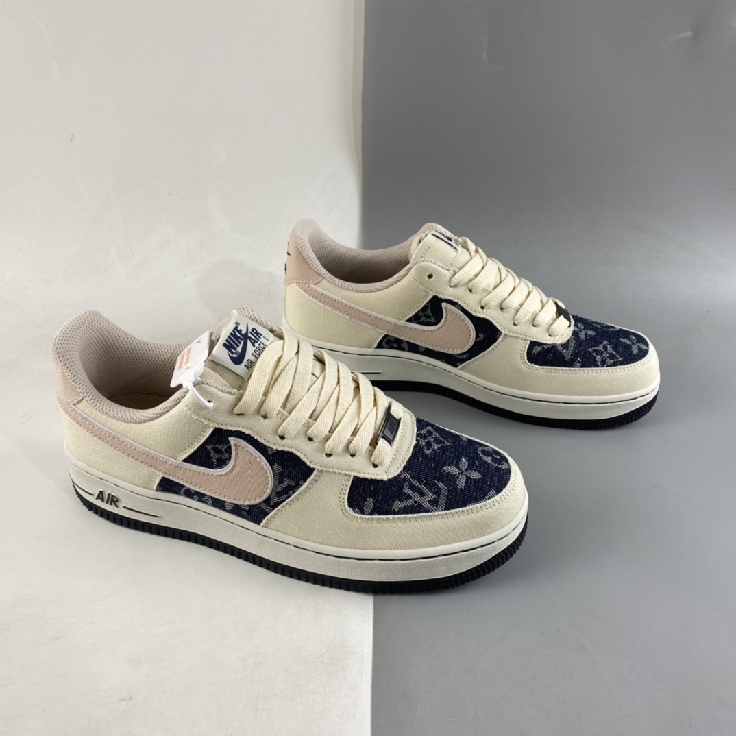P220  Nike Air Force 1’07 Low 印花拼接 空军一号帆布低帮休闲板鞋 315122-667