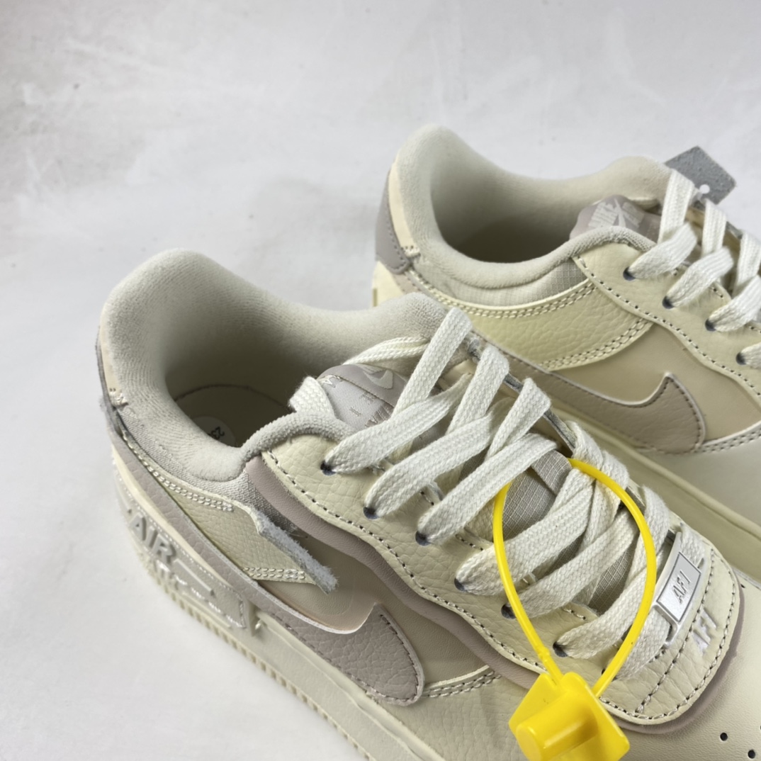 P180  Nike Air Force 1 Shadow 空军一号轻量增高低帮百搭板鞋”拼接马卡龙”CU8591-102