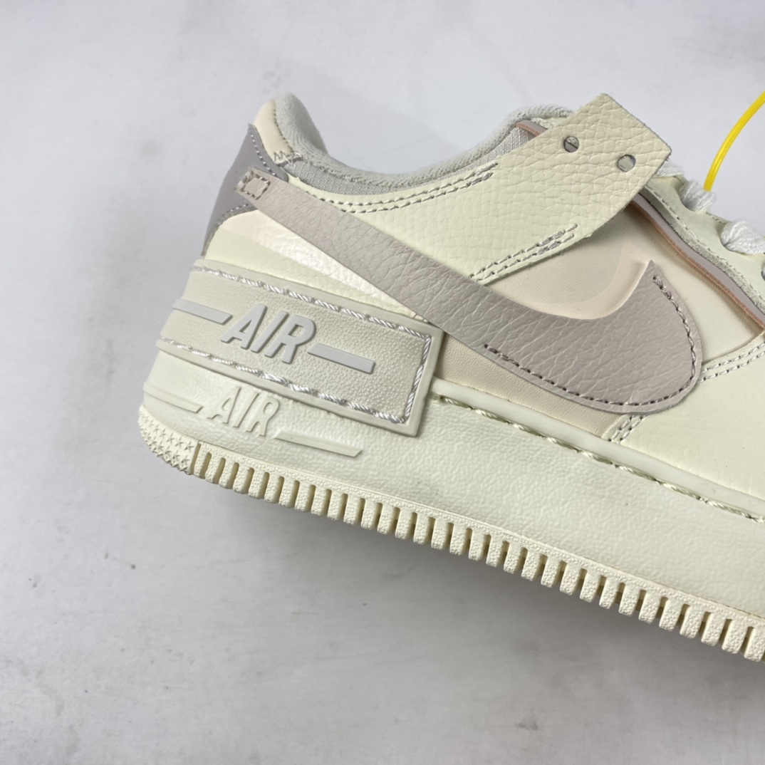 P180  Nike Air Force 1 Shadow 空军一号轻量增高低帮百搭板鞋”拼接马卡龙”CU8591-102