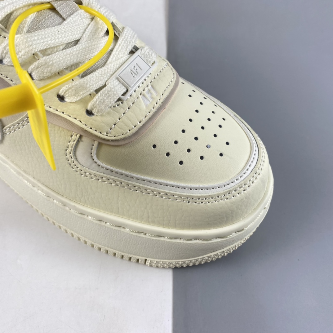 P180  Nike Air Force 1 Shadow 空军一号轻量增高低帮百搭板鞋”拼接马卡龙”CU8591-102