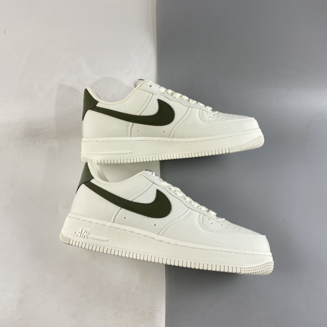 P220  Nike Air Force 1’07 Low 米绿色 空军一号帆布低帮休闲板鞋 DG2296-008