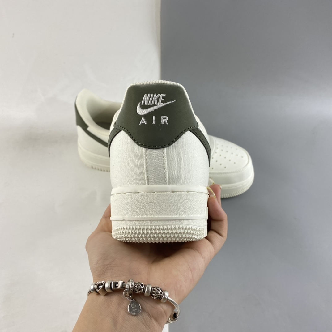 P220  Nike Air Force 1’07 Low 米绿色 空军一号帆布低帮休闲板鞋 DG2296-008