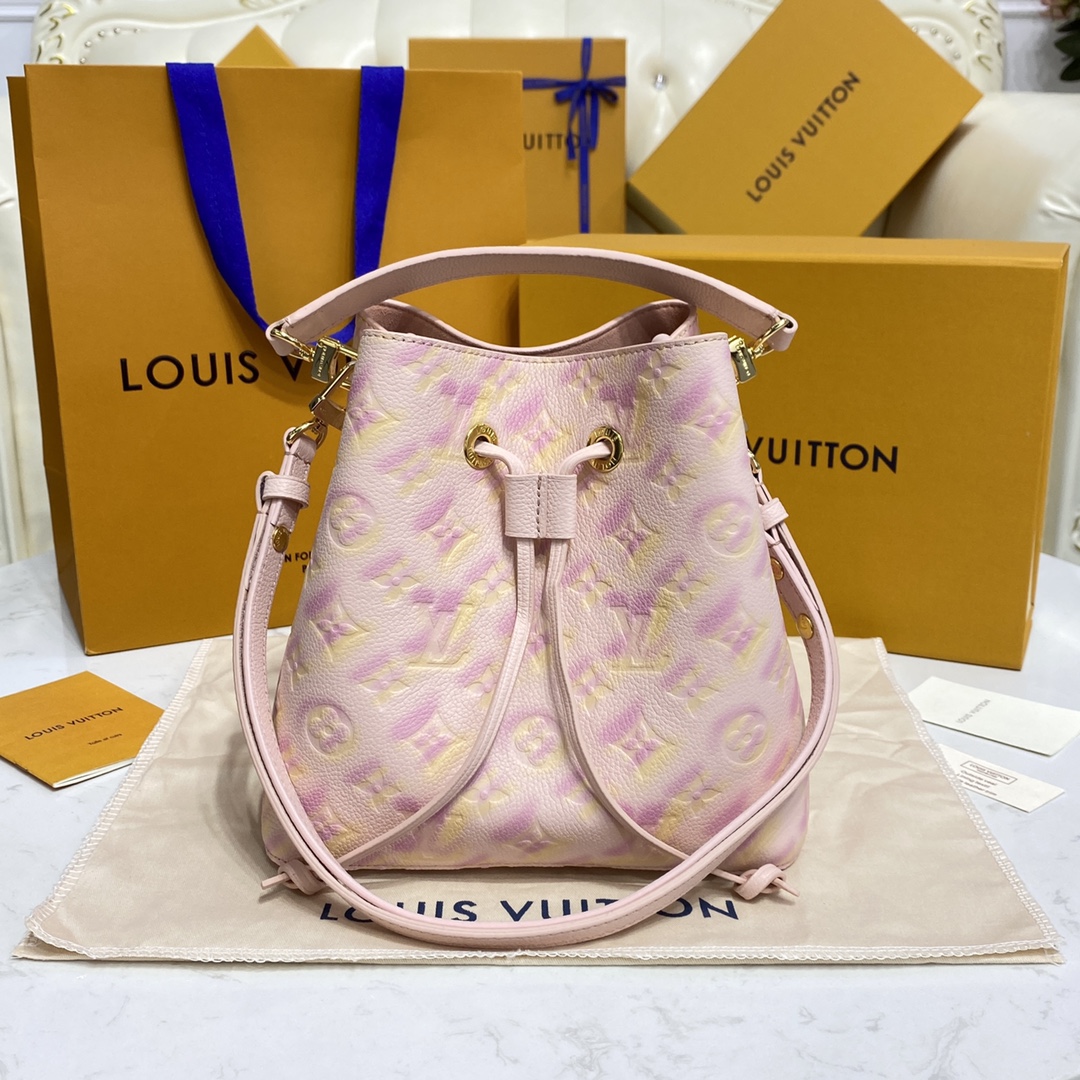 Louis Vuitton LV NeoNoe Good
 Handbags Bucket Bags Find replica
 Blue Green Pink Empreinte​ M46174