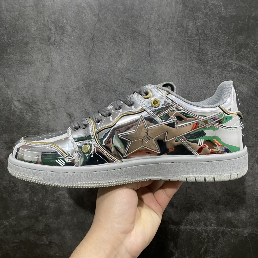 图片[2]-莞产G版 Bape Sk8 Sta 空山基联名 顶流过验品质 秒杀全网所有版 纯原标杆 原档‬案鞋面工整无皱褶 ‮艺工‬超前市‮水场‬平 同源原厂头层牛漆皮及光面皮鞋‮材面‬质 鞋‬垫嵌入Ortholite (欧索莱)缓震材质 外置原数据开发耐磨橡胶大底✔️ 全套顶级包装，猿人logo定制防尘袋！ 迷彩定制，鞋垫一副！ 抗压收纳抽屉式鞋盒！ 加固定制3*5厚度防撞打包纸箱！ 尺码：36-45(无半码)-选品中心