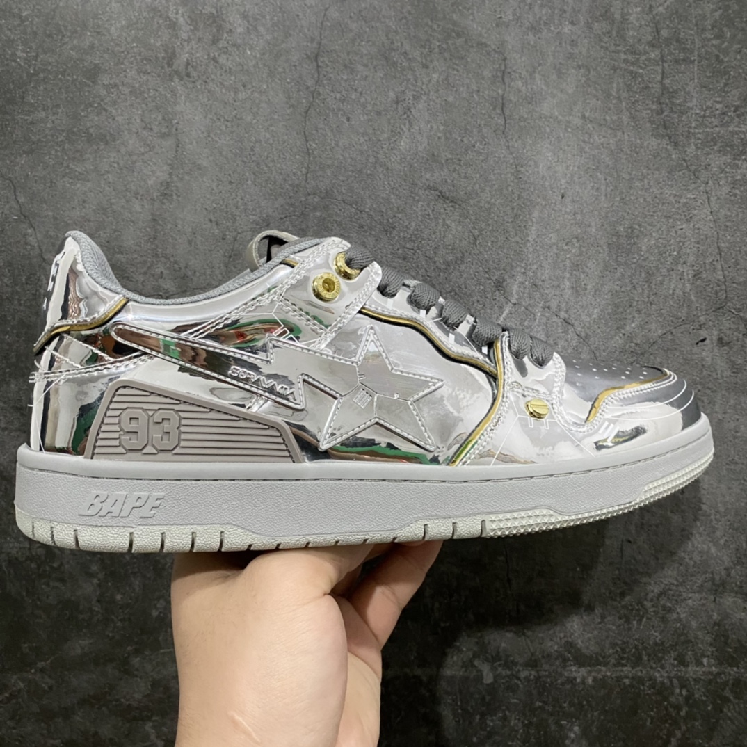 莞产G版 Bape Sk8 Sta 空山基联名 顶流过验品质 秒杀全网所有版 纯原标杆 原档案鞋面工整无皱褶 艺工超前市水场平 同源原厂头层牛漆皮及光面皮鞋材面质 鞋垫嵌入Ortholite (欧索莱)缓震材质 外置原数据开发耐磨橡胶大底✔️ 全套顶级包装,猿人logo定制防尘袋! 迷彩定制,鞋垫一副! 抗压收纳抽屉式鞋盒! 加固定制3*5厚度防撞打包纸箱! 尺码:36-45(无半码)-选品中心