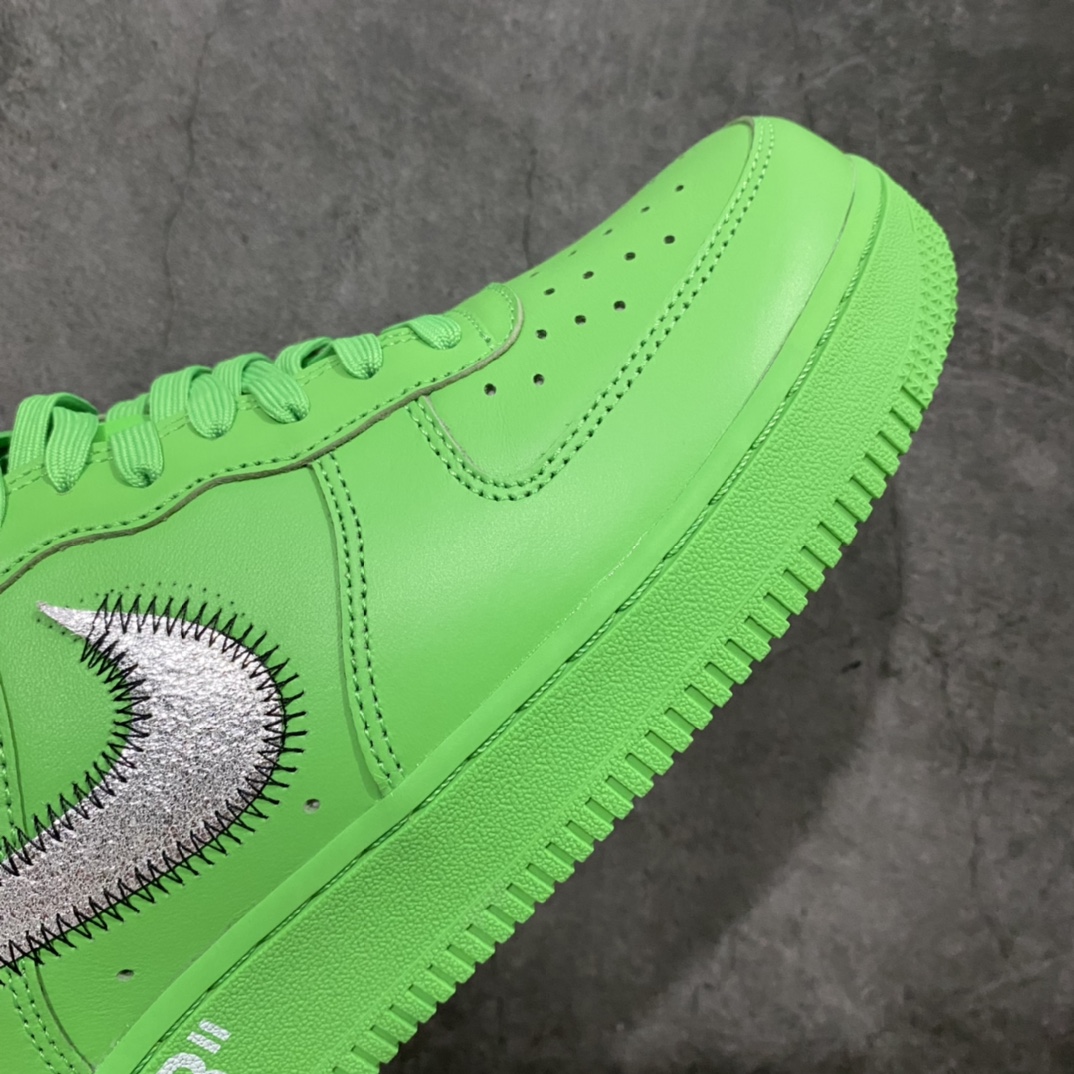 图片[6]-Top纯原 Off-White x NK Air Force 1 \”MCA\” 空军一号低帮板鞋 OW联名绿色艺术馆 DX1419-300 全套原‮原楦‬纸版 越南原‮大装‬底 内置全‮气掌‬垫 重金采购原厂Prime Asia贝利进口皮料 私模大底 清晰五星纹路 所有细节均已达到公司原版 发外贸可100%充正 无惧对比任何版本 尺码：36 36.5 37.5 38 38.5 39 40 40.5 41 42 42.5 43 44 44.5 45 46 47.5-选品中心