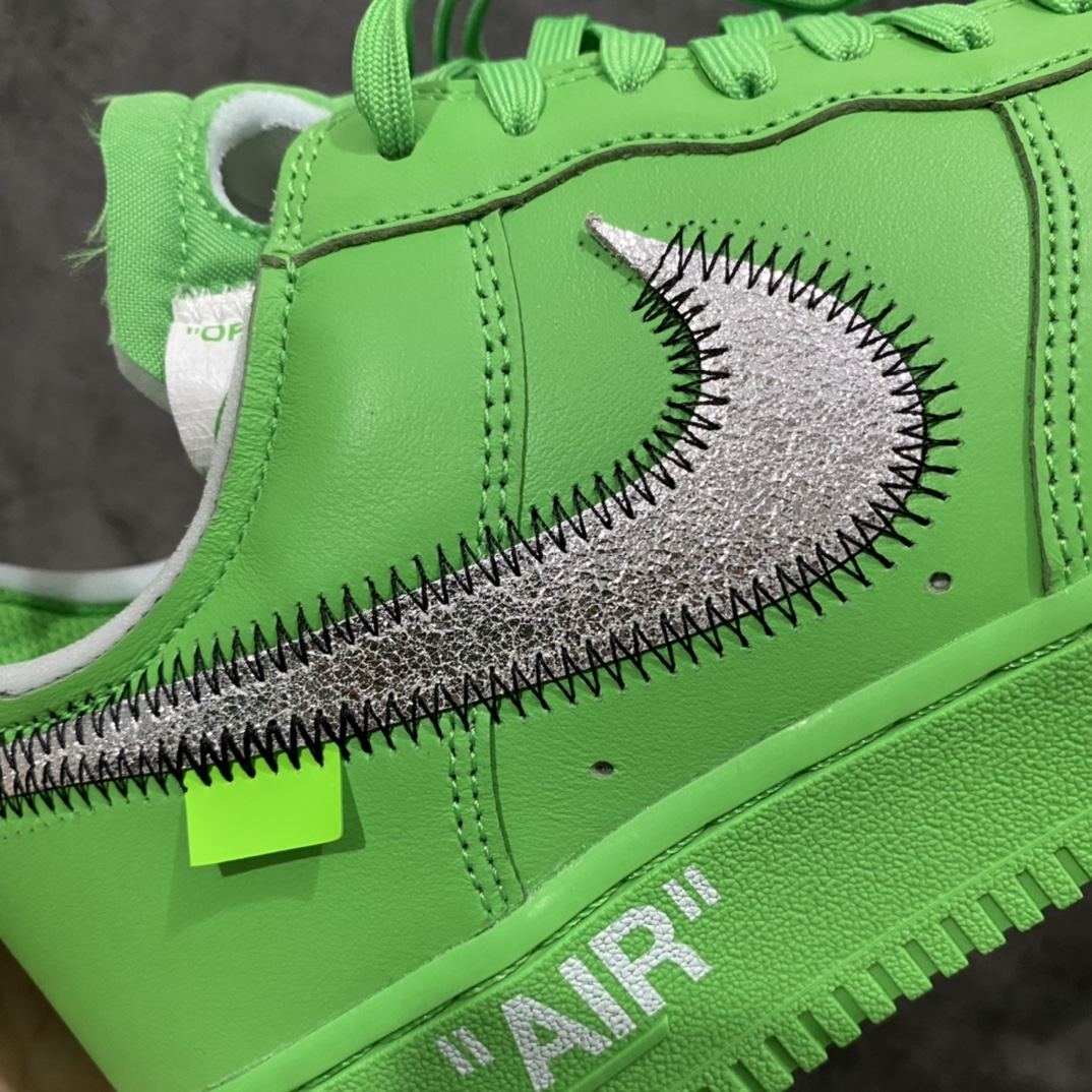 图片[9]-Top纯原 Off-White x NK Air Force 1 \”MCA\” 空军一号低帮板鞋 OW联名绿色艺术馆 DX1419-300 全套原‮原楦‬纸版 越南原‮大装‬底 内置全‮气掌‬垫 重金采购原厂Prime Asia贝利进口皮料 私模大底 清晰五星纹路 所有细节均已达到公司原版 发外贸可100%充正 无惧对比任何版本 尺码：36 36.5 37.5 38 38.5 39 40 40.5 41 42 42.5 43 44 44.5 45 46 47.5-选品中心